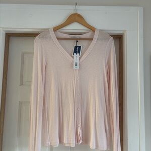 Michael Stars Lyla Ballet Cardigan — Light Pink — NWT